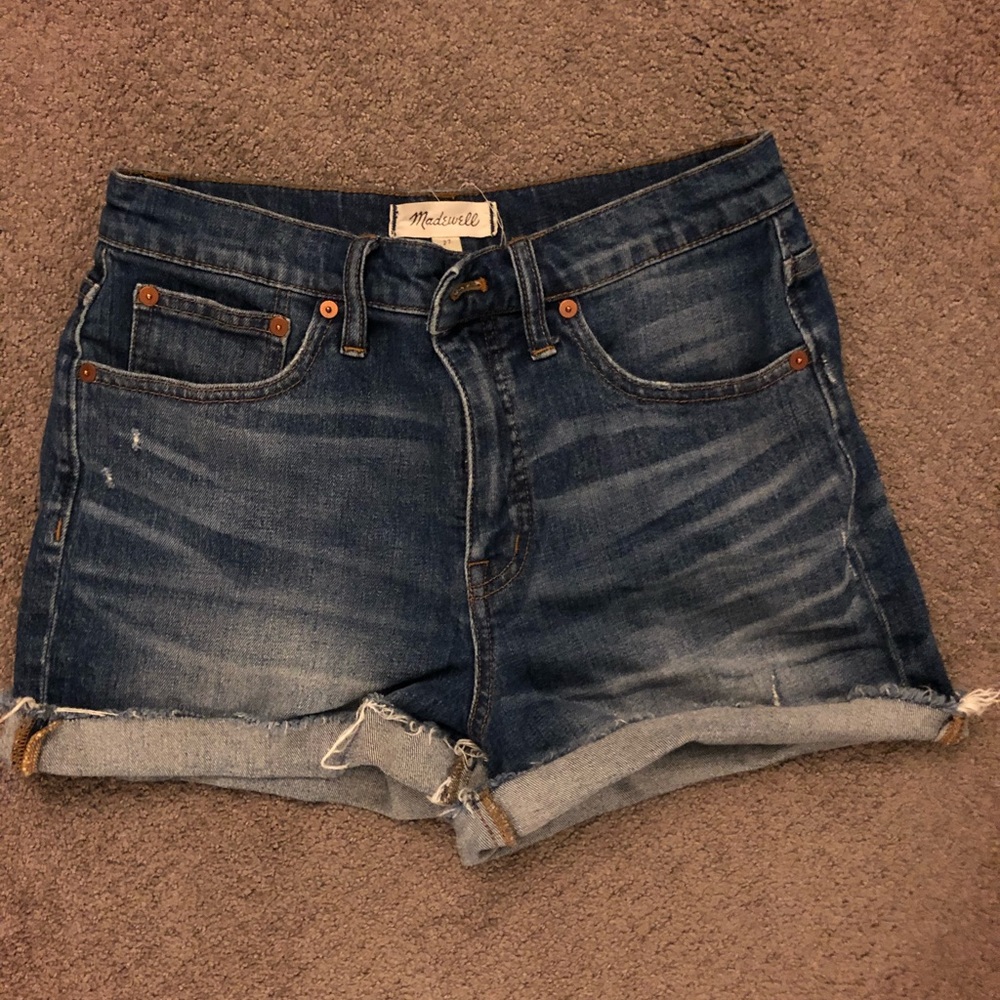 Madewell high rise denim jean shorts